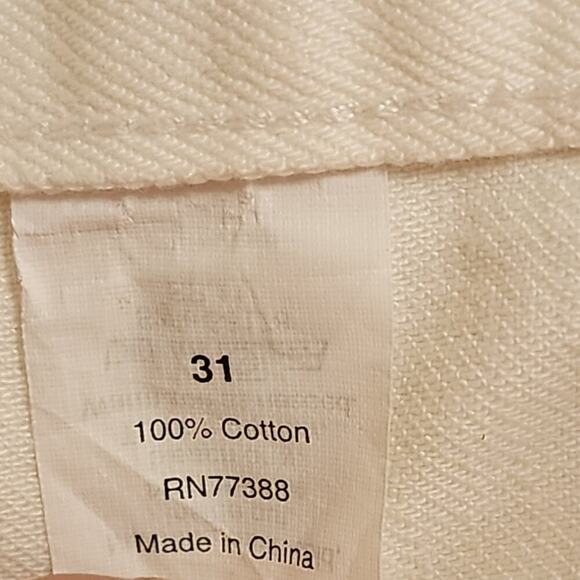 J crew raw hem slightly distressed white denim Jean shorts size 31 12 - Picture 9 of 10